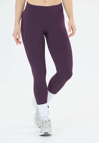 ENDURANCE Skinny Sporthose 'Strong' in Lila: Vorderseite