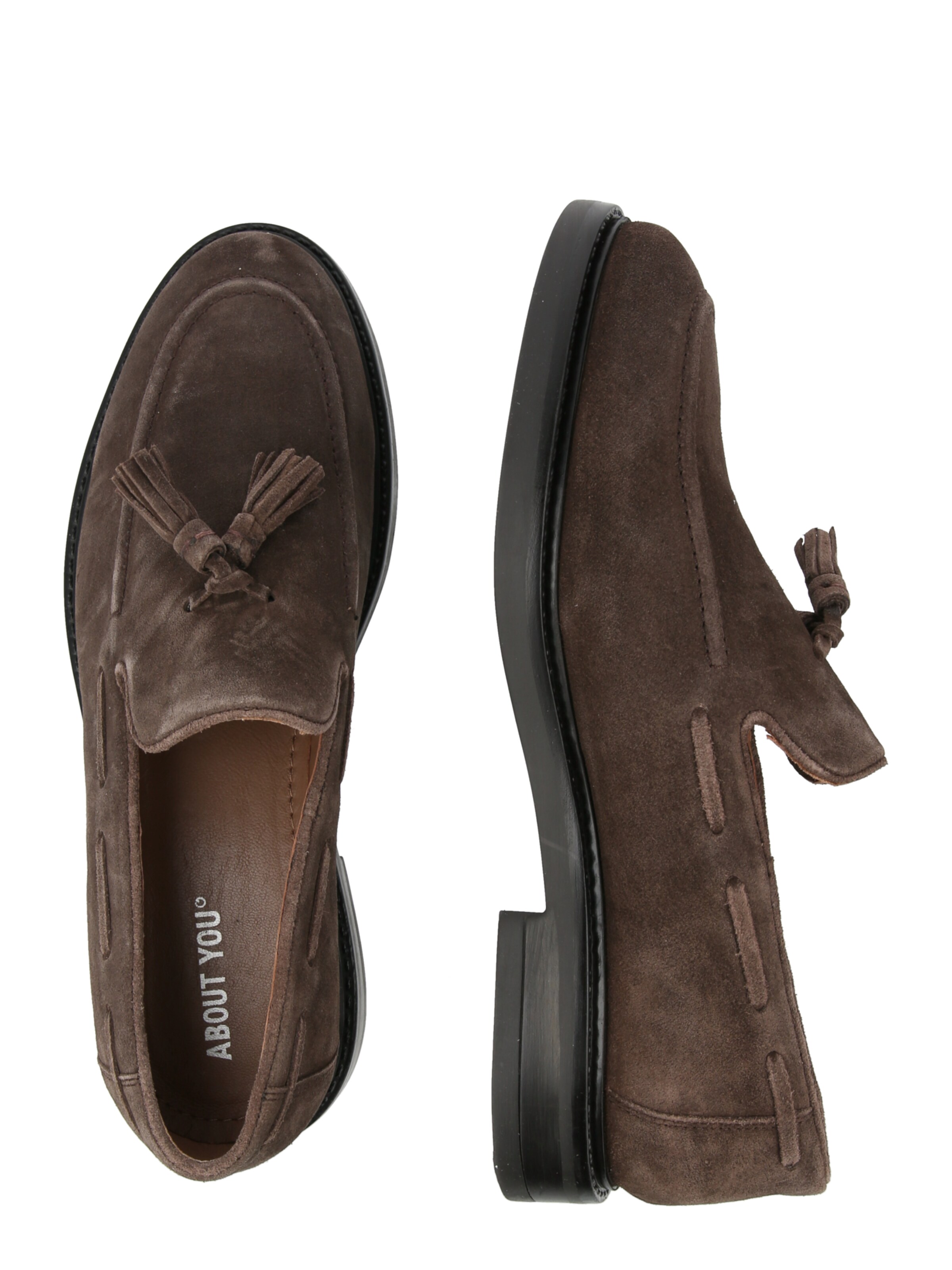 ABOUT YOU Slipper 'Lio' in Braun