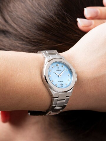 Montre à affichage analogique 'Festina - Date watch Mademoiselle - Quartz watch movement - Watch case width: 33 mm' FESTINA en bleu : devant