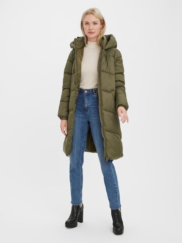 VERO MODA Winter Coat 'UPPSALA' in Green