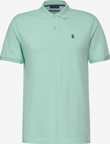 Street One MEN Shirt 'Piquée' in Grün: Vorderseite