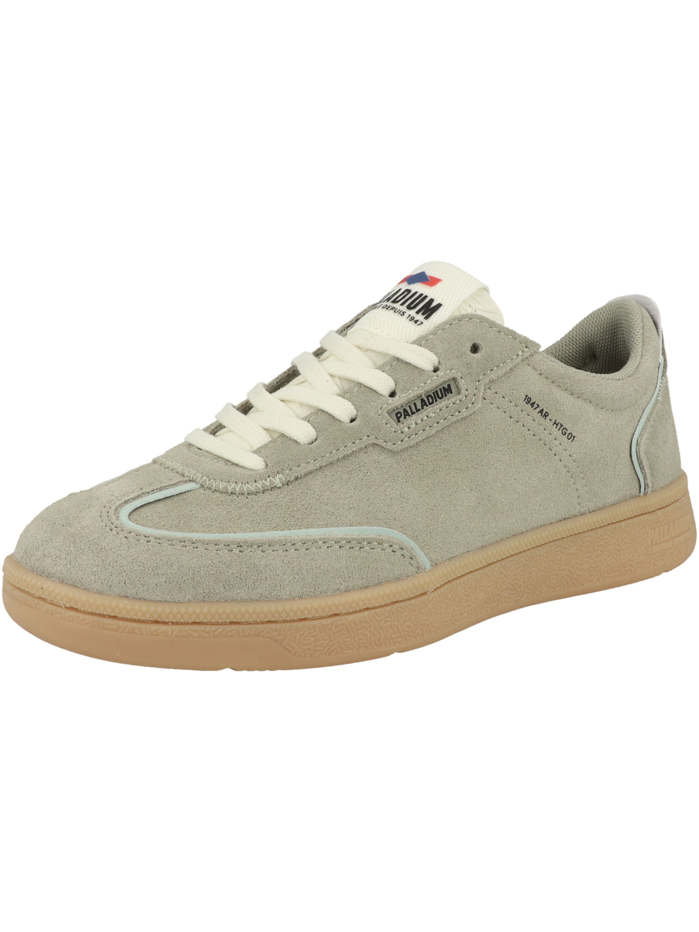 Palladium Platform trainers in Green: front