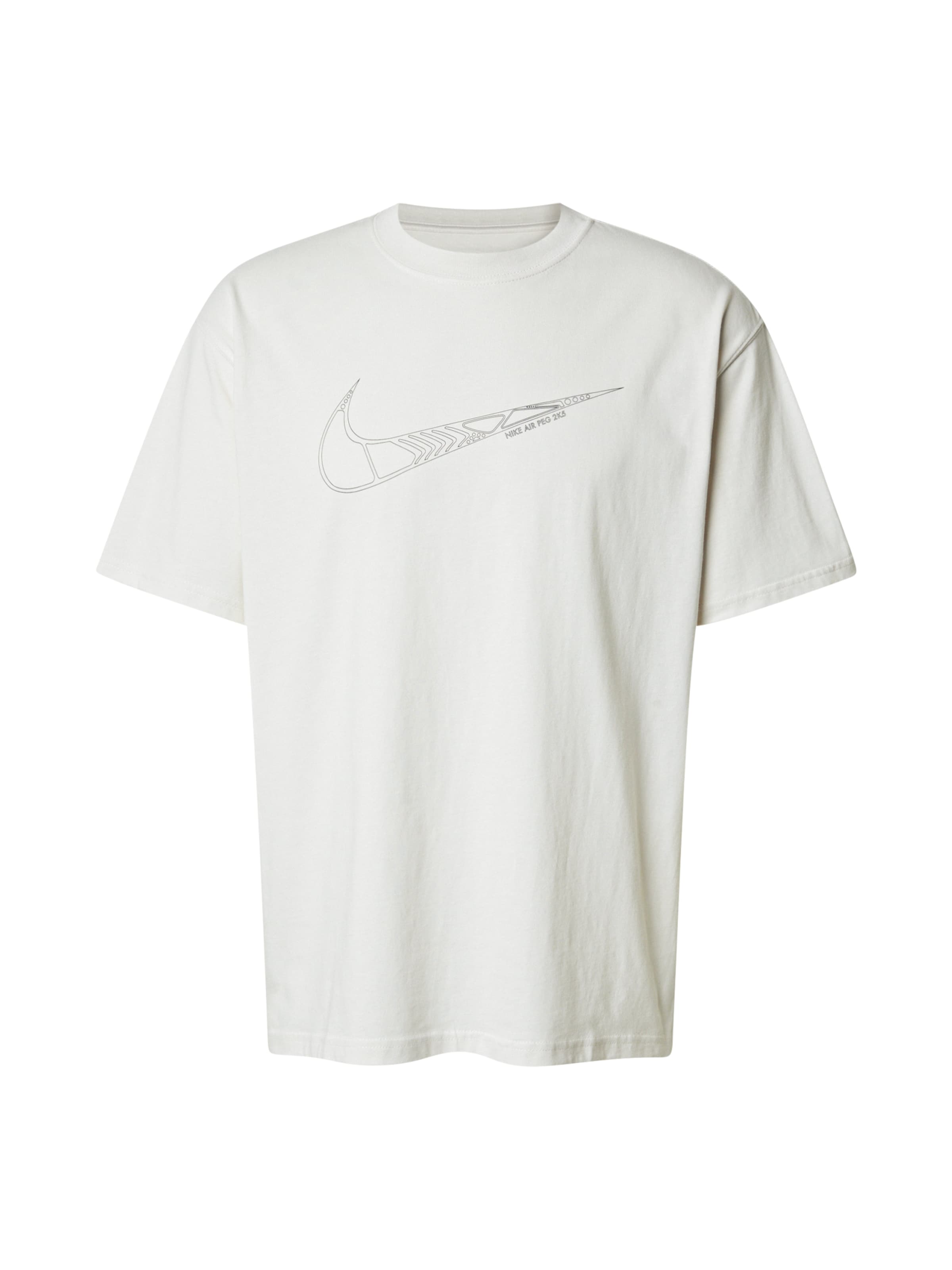 Nike Sportswear Тениска в бяло: отпред