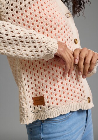 KangaROOS Knit Cardigan in Beige