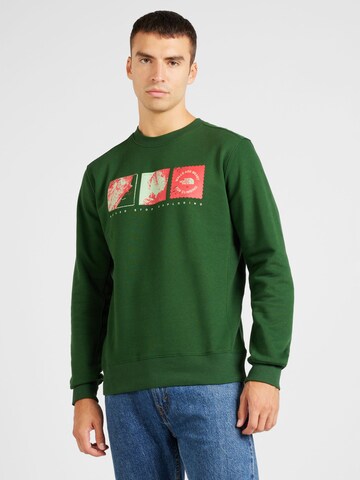 THE NORTH FACE Sportsweatshirt i grøn: forside