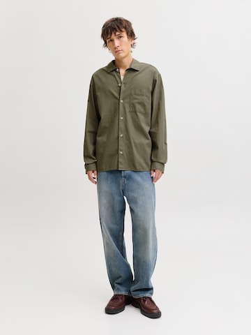 JACK & JONES Comfort fit Koszula 'JJETRISTAN' w kolorze zielony