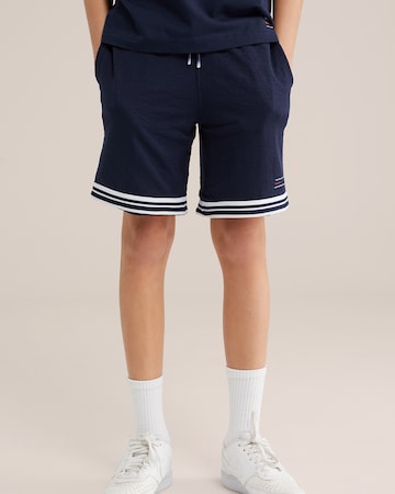 WE Fashion Loosefit Housut värissä sininen: etupuoli