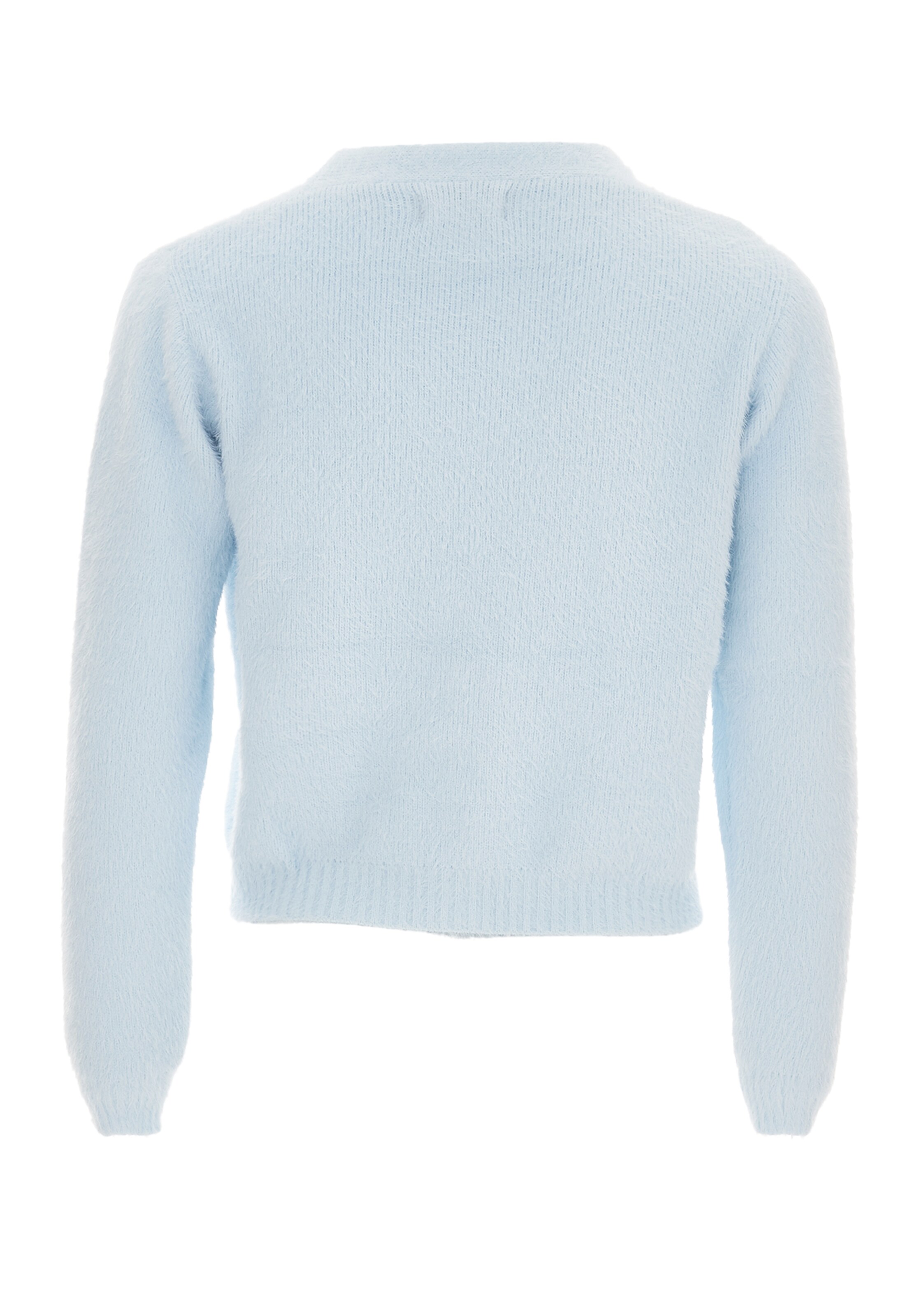 swirly Strickjacke in Blau