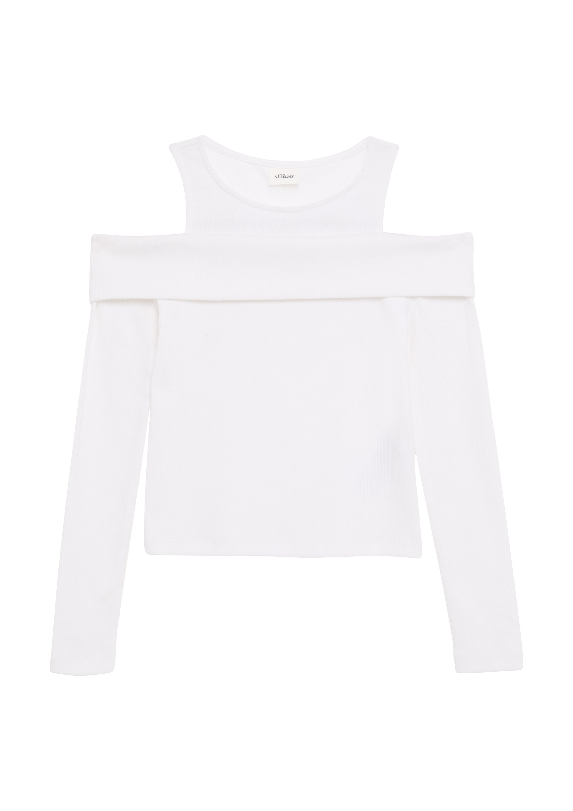 s.Oliver Shirt in Wit: voorkant