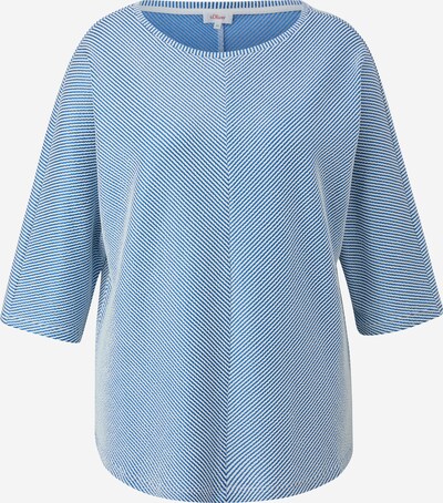 s.Oliver T-shirt en bleu / blanc, Vue avec produit