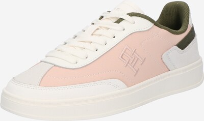 TOMMY HILFIGER Sneakers 'HERITAGE COURT' in Olive / Pink / White, Item view