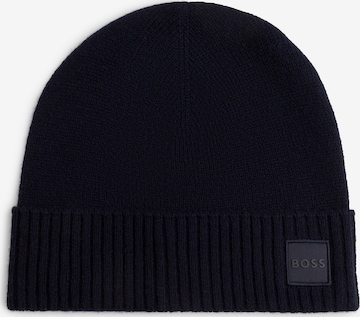 BOSS Beanie 'Akaio' in Blue: front
