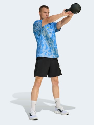 T-Shirt fonctionnel 'FUN TRAIN' ADIDAS PERFORMANCE en bleu