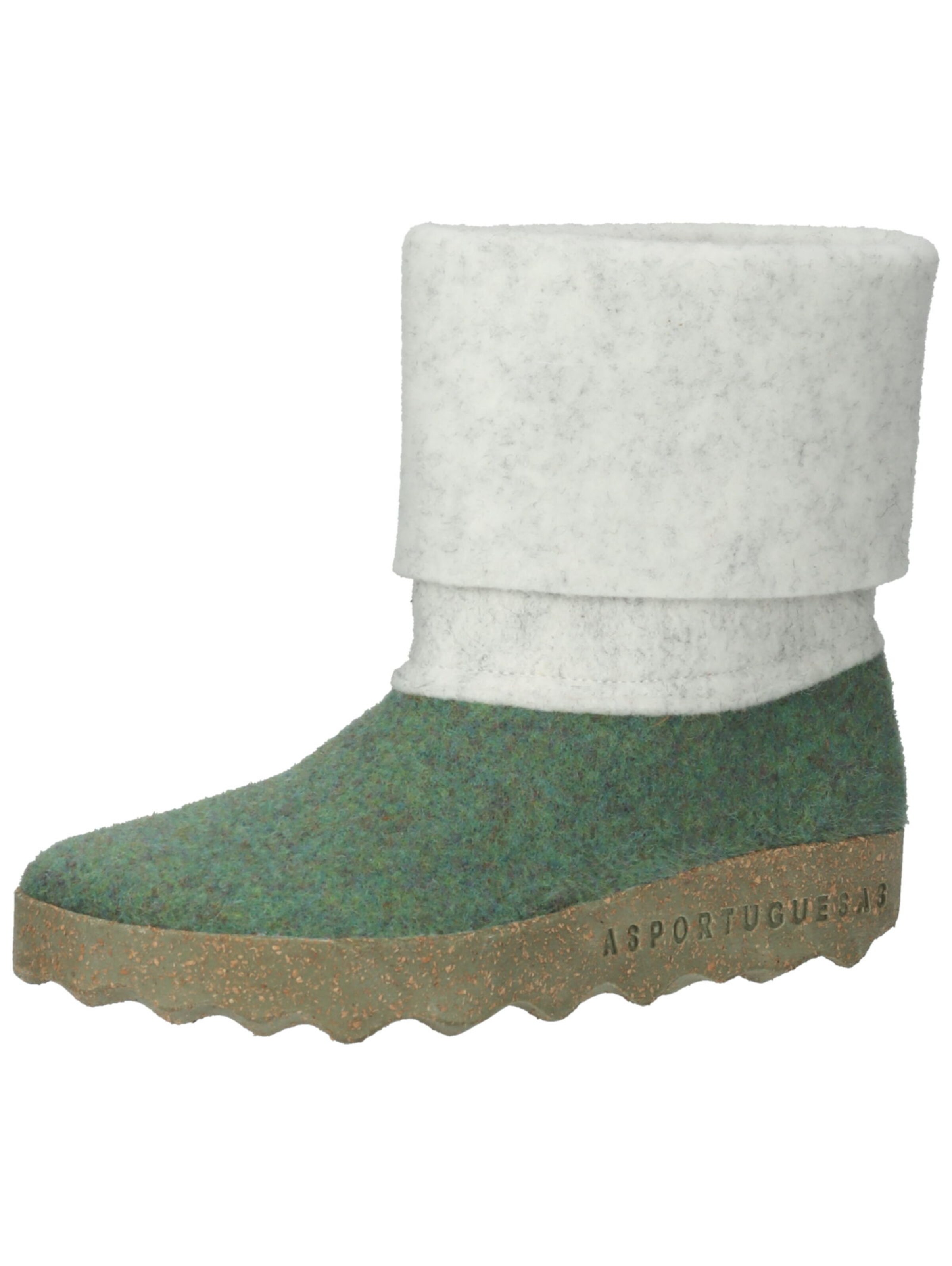 Asportuguesas Stiefelette in Grün: Vorderseite