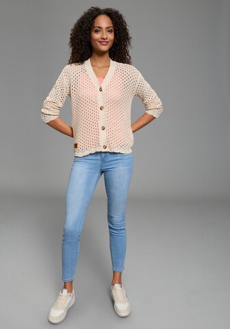 KangaROOS Knit Cardigan in Beige