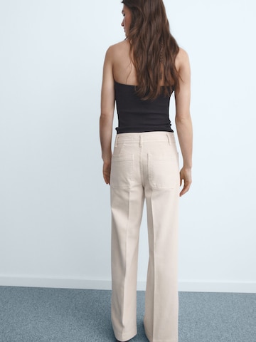 Wide leg Jeans 'JESSIE' de la MANGO pe bej