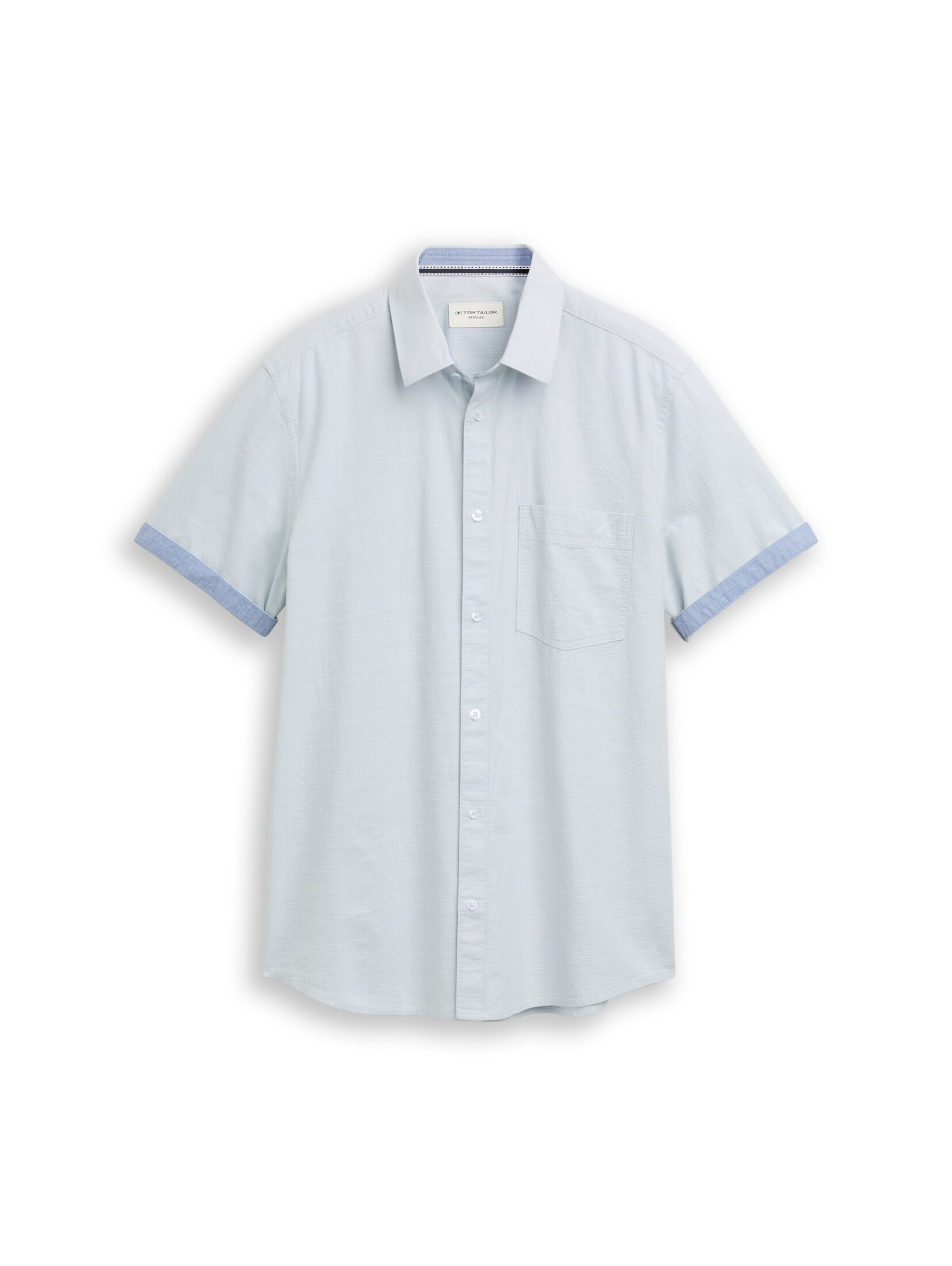 TOM TAILOR Regular Fit Hemd in Blau: Vorderseite