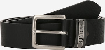 Ceinture MUSTANG en noir : devant