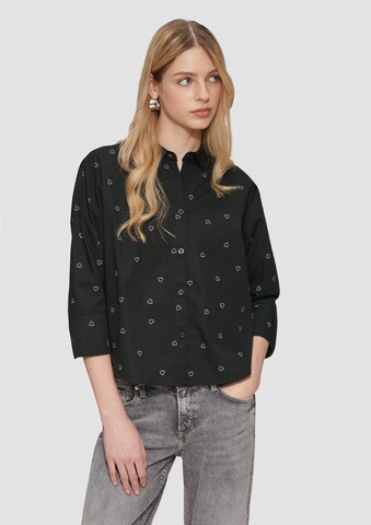 QS Blouse in Black: front