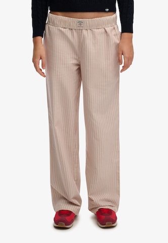 Superdry & Co Regular Pants in Red: front