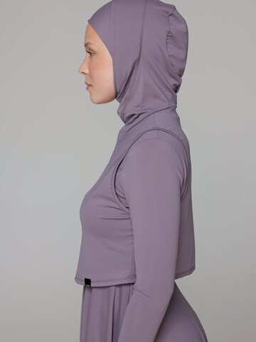 SIYA Swimwear T-Shirt Badeanzug 'Hijab' in Lila