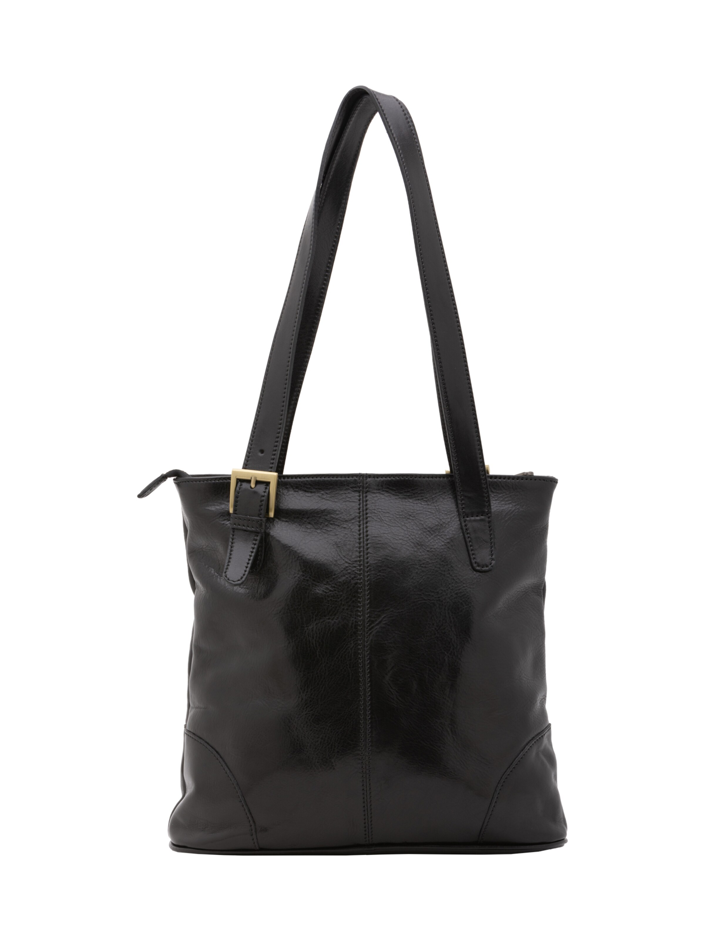 Borsa a spalla 'Borsa a Spalla Donna Pelle Vacchetta - Chiusura Zip' di I Fratelli in nero