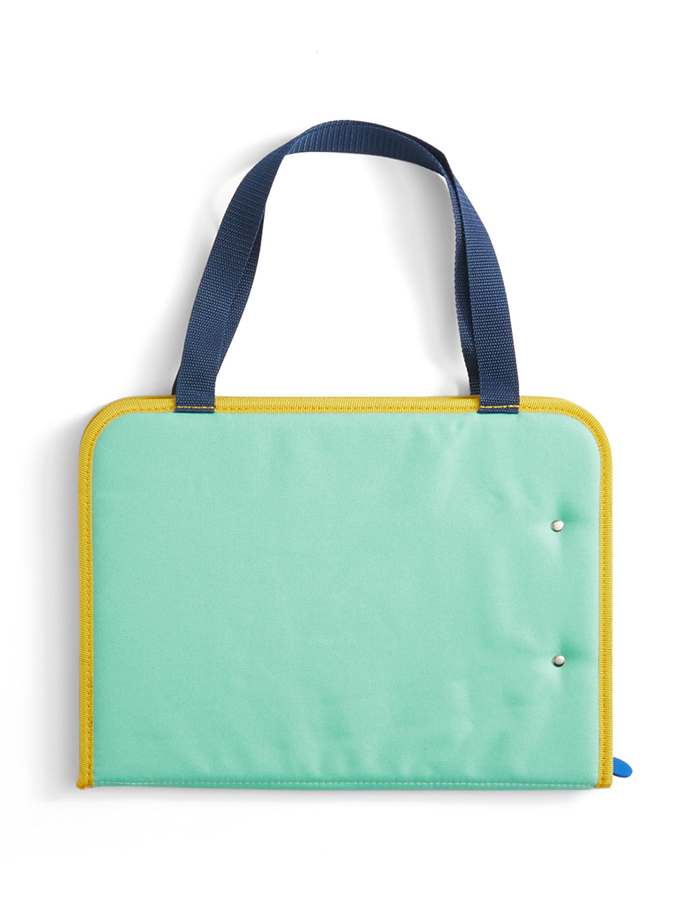 HABA Kinderkoffer ' Schranktrolley 2 Rollen und Kreativtasche ' in Blau