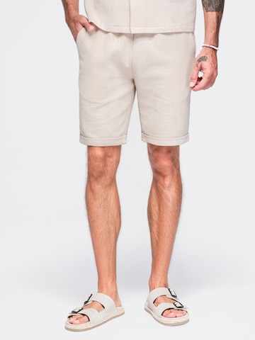 Ombre Regular Broek in Wit: voorkant