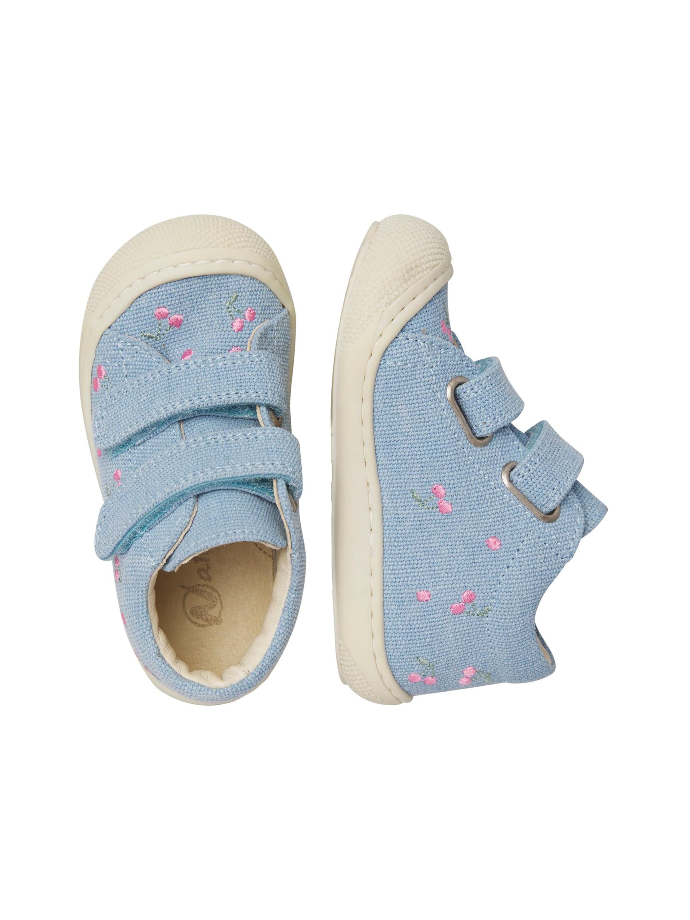 Baskets 'COCOON VL EMBR.CHERRY' NATURINO en bleu