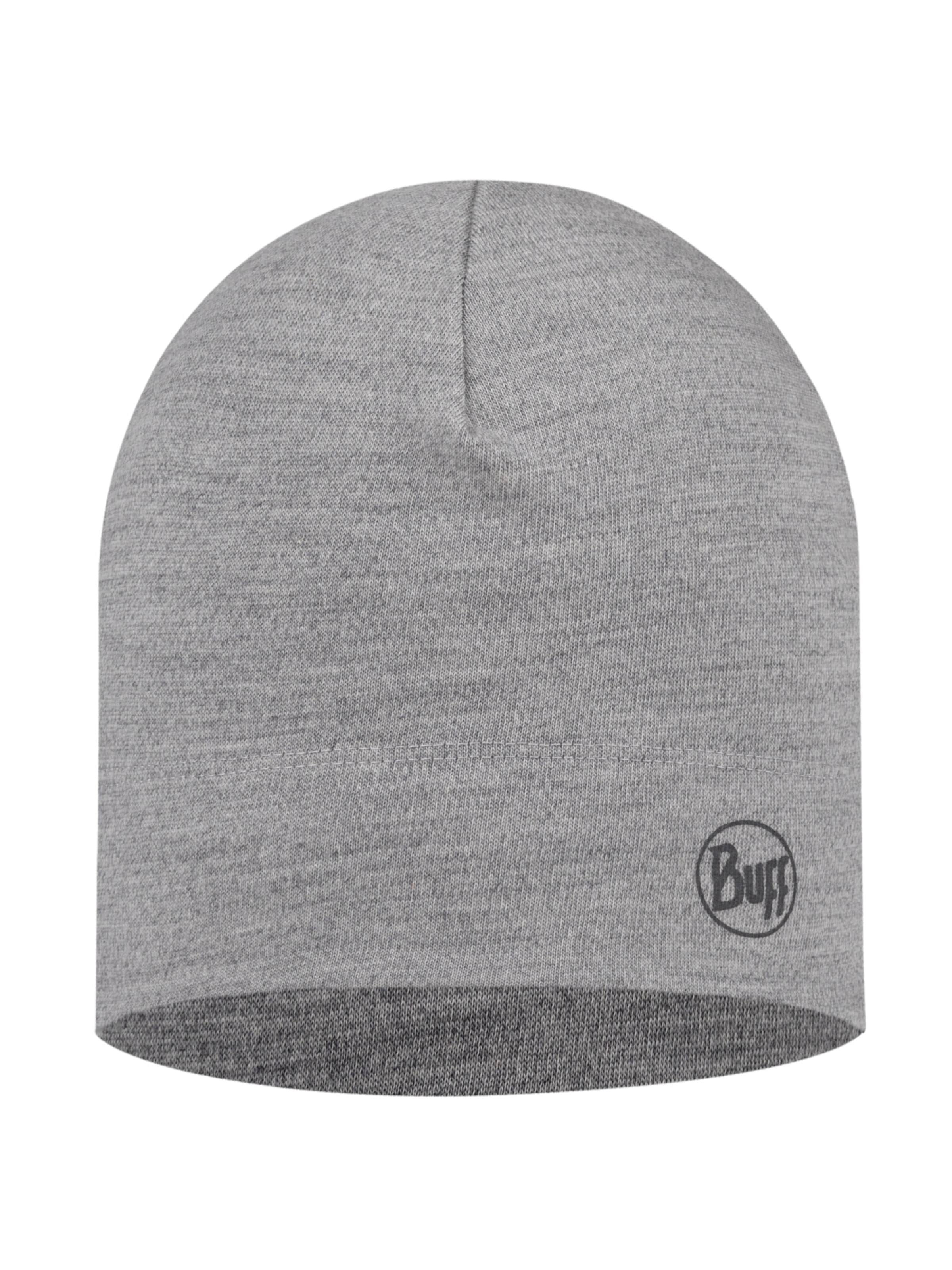 BUFF Muts 'Buff Merino Midweight Hat Beanie' in Grijs: voorkant