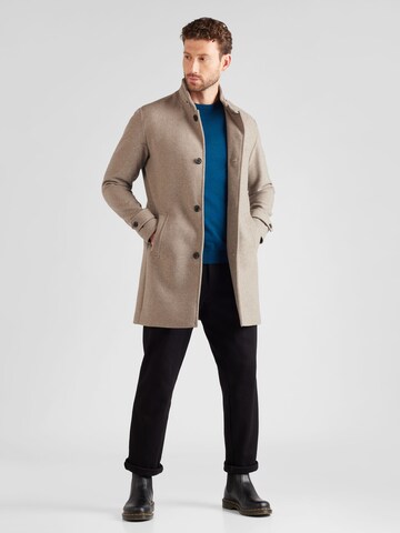 JACK & JONES Between-Seasons Coat 'Melton' in Grey