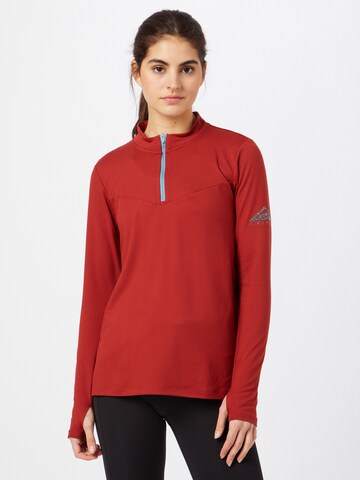 NIKE - Camiseta funcional 'Element Trail' en rojo: frente