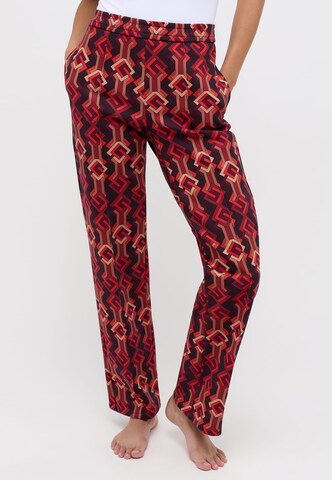 ÆNGELS Wide leg Broek in Rood: voorkant