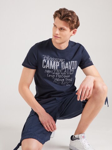CAMP DAVID T-Shirt in Blau: Vorderseite