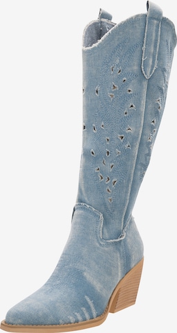 Salinyang Comwboystøvler i blå: forside