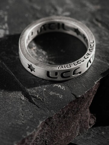 Anello 'EVERYTHING FADES AWAY. AND THIS TOO WILL PASS' di REYTEL in argento