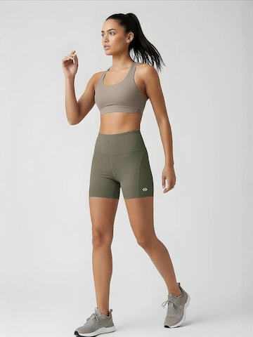 Tommy Life - Tapered Leggings 'Gamaschen' em verde