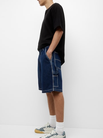 Pull&Bear Regular Shorts in Blau