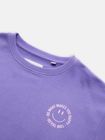 TOM TAILOR Sweatshirt in Lila