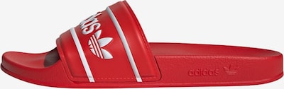 ADIDAS ORIGINALS Strand-/badschoen 'Adilette' in de kleur Rood / Wit, Productweergave