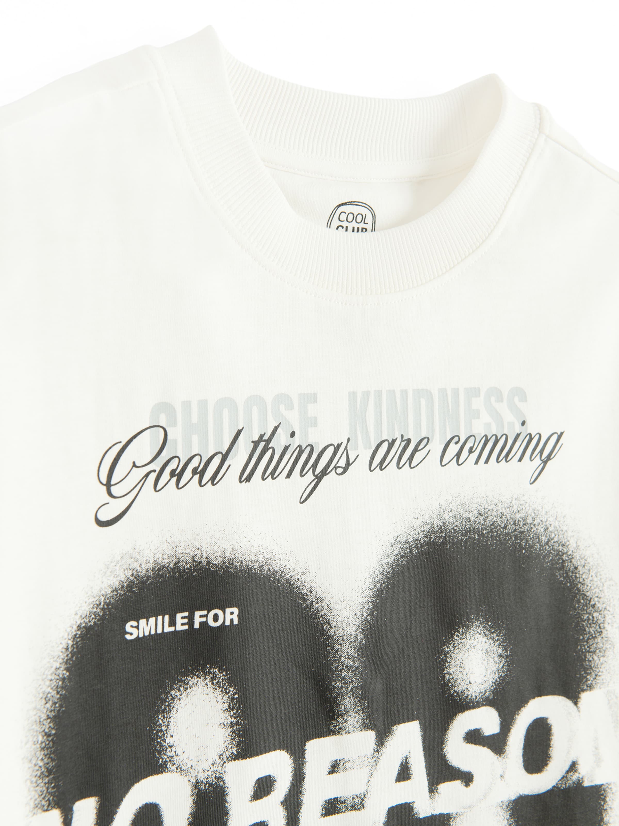 balta Cool Club Marškinėliai