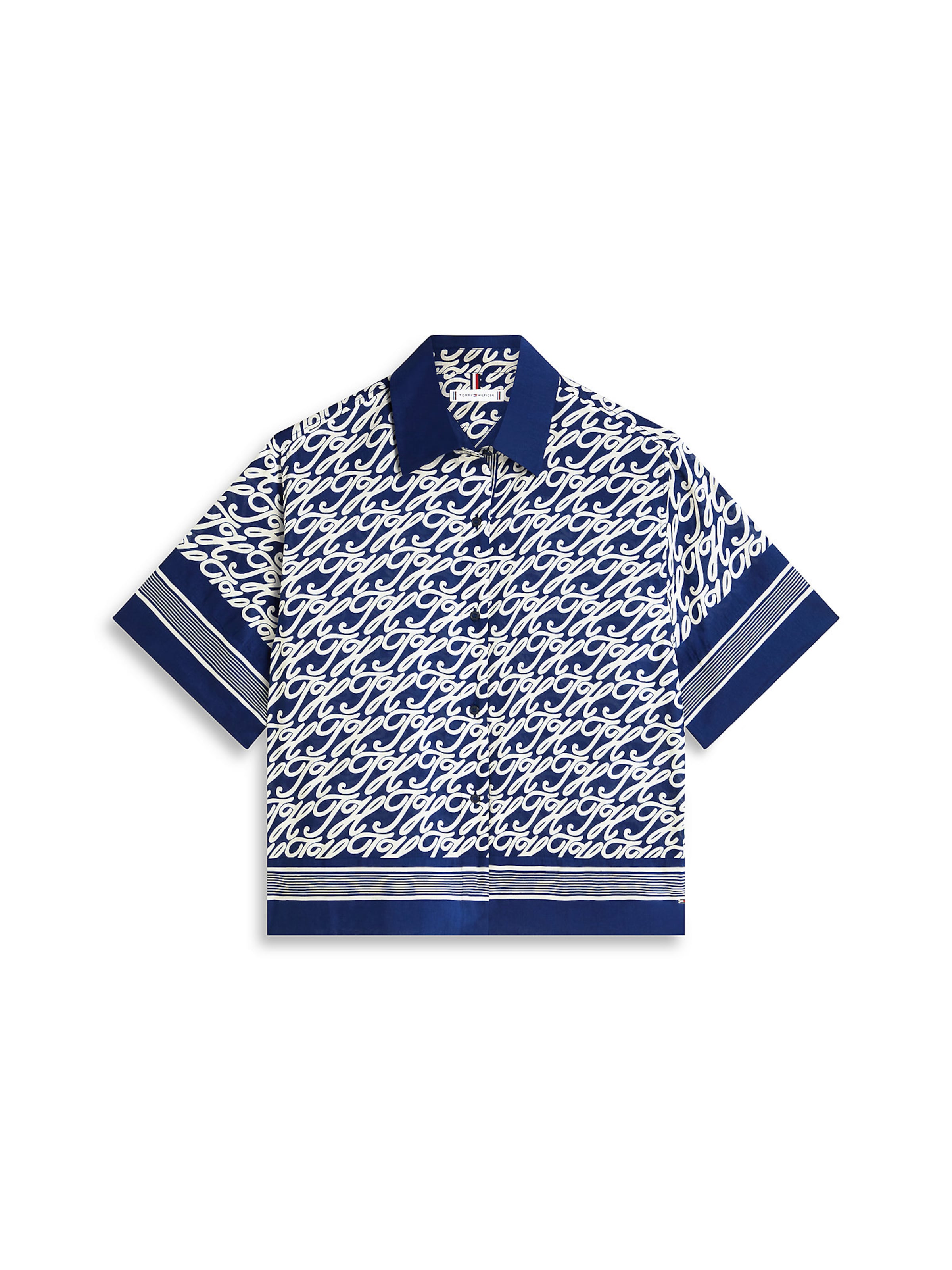 TOMMY HILFIGER Blouse in Dark blue / White, Item view