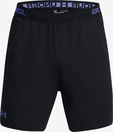 UNDER ARMOUR Regular Workout Pants 'Vanish' in Black: front