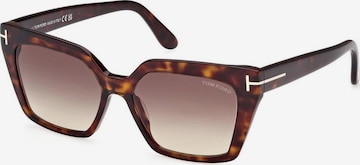 Tom Ford Sunglasses 'WINONA FT1030 52F' in Brown: front