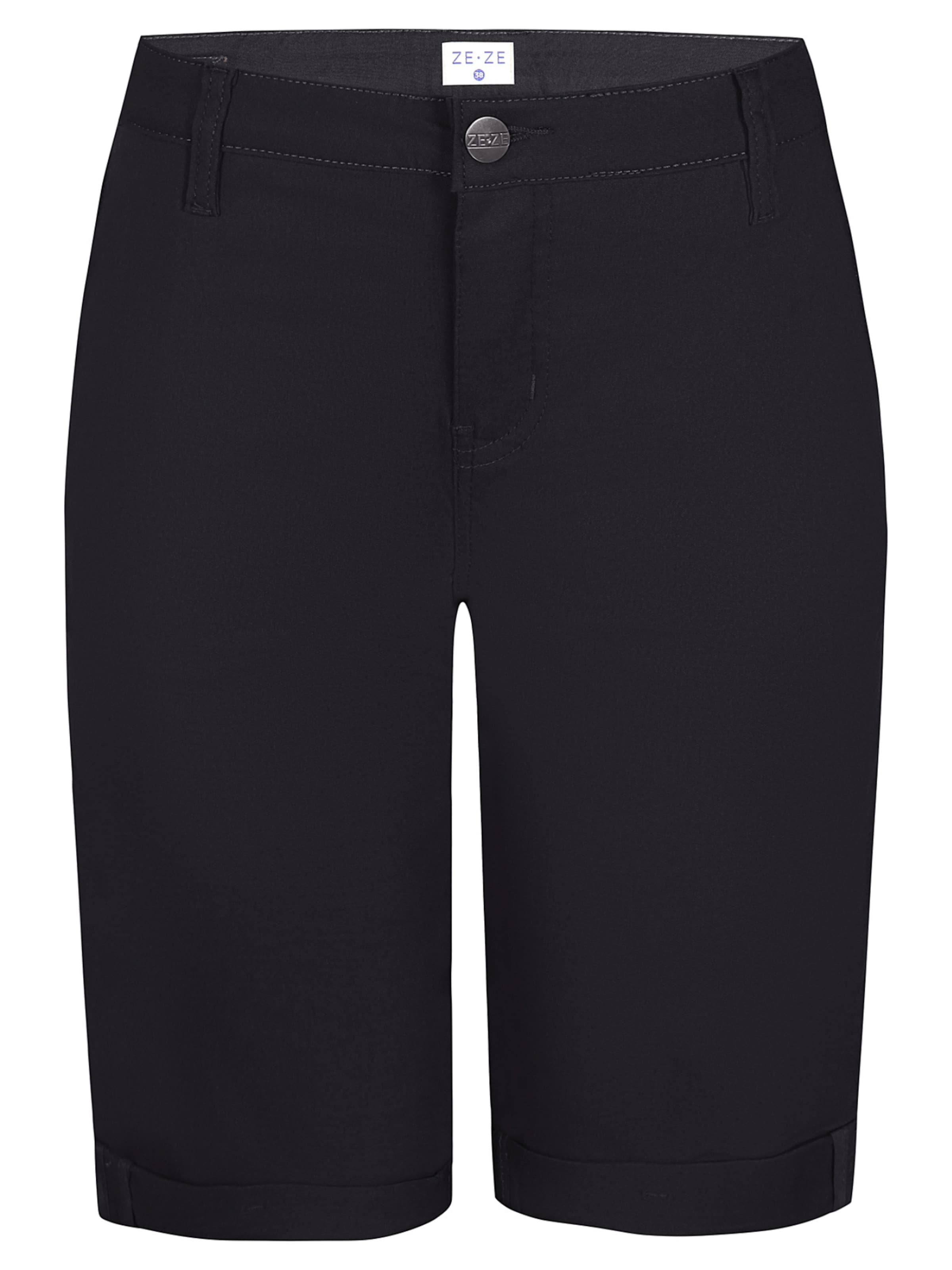 ze-ze Broek 'Sanne 313' in Zwart: voorkant