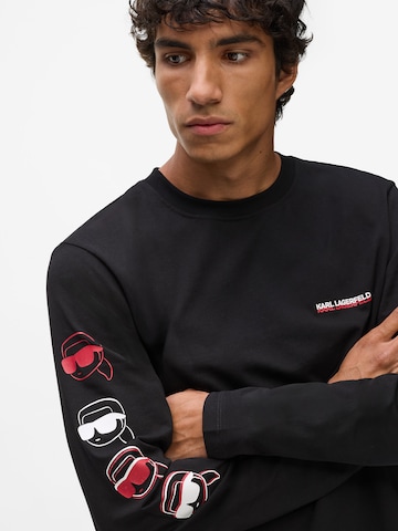 Karl Lagerfeld Póló ' IKON LONG-SLEEVED ' - fekete