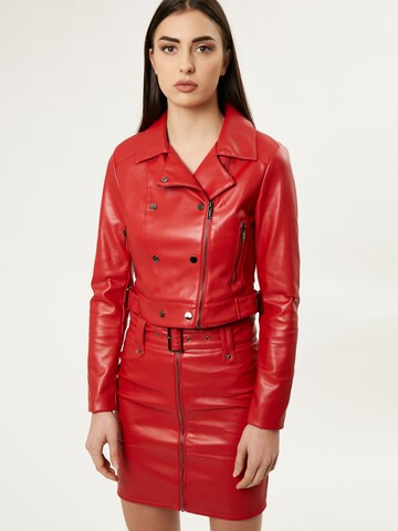 Veste mi-saison Influencer en rouge : devant