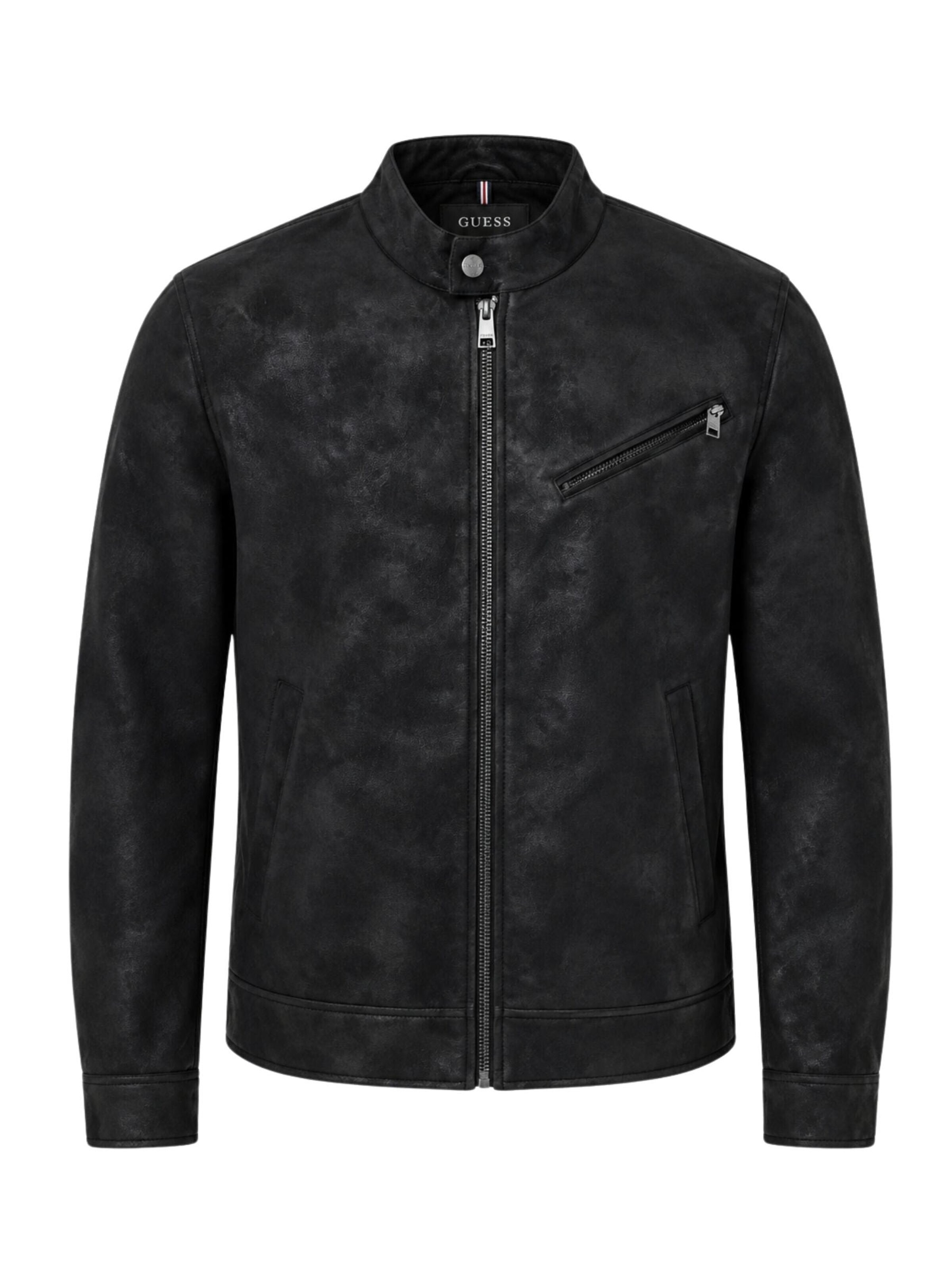 GUESS Winterjas 'Giacche M6YL15W2806' in Zwart: voorkant
