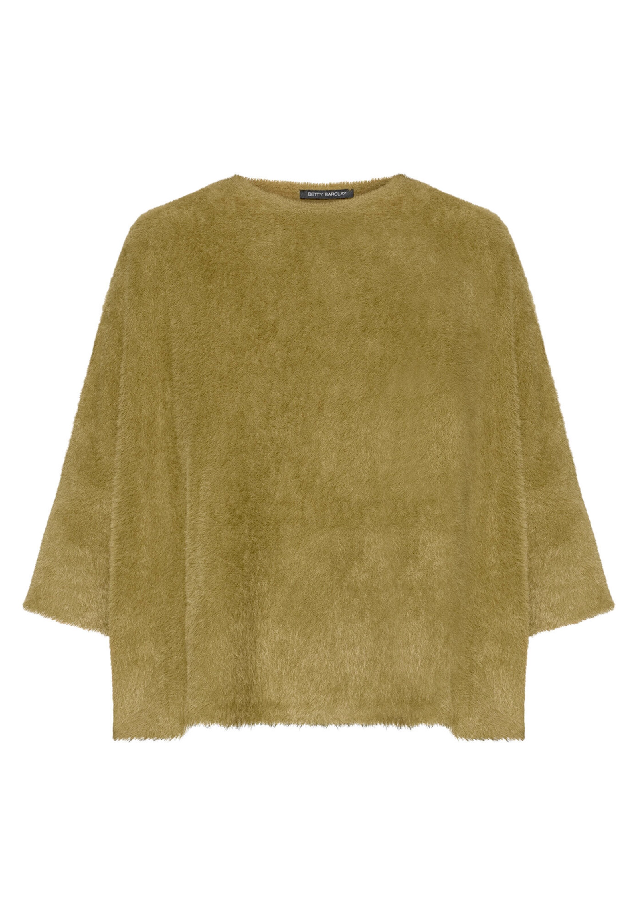Betty Barclay Basic-Pullover mit U-Boot-Ausschnitt in Braun: Vorderseite