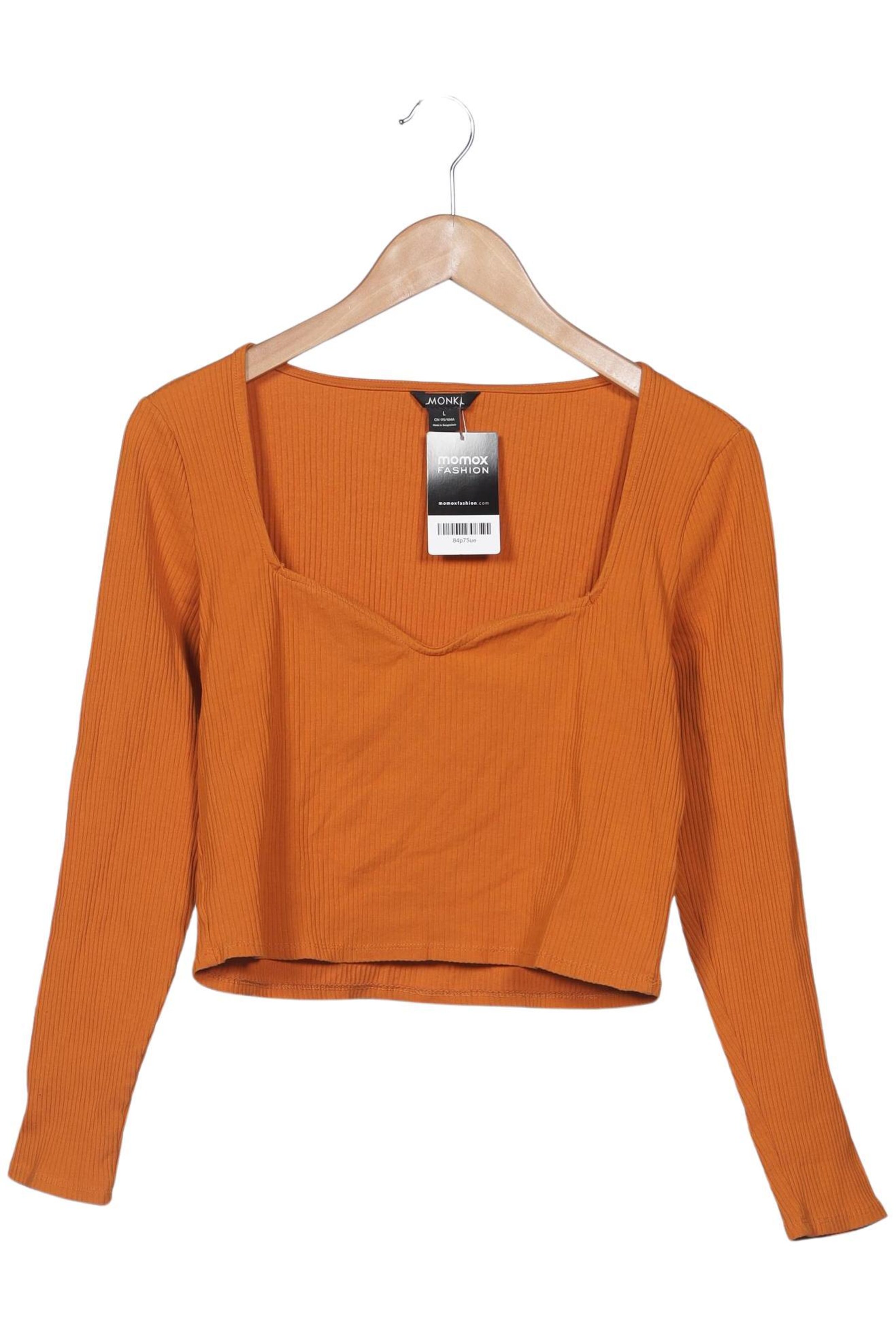 Monki Langarmshirt 8XL in Orange: Vorderseite